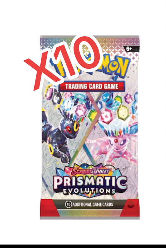 x10 Prismatic Evolutions Single Packs